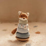 Renard à empiler doudou et bois FSC - Forest Friends LITTLE DUTCH
