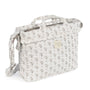 Sac à langer bébé Botton Fleurs accroché à la poussette