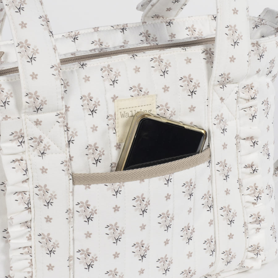Sac crossbody bébé Botton Fleurs walking mum