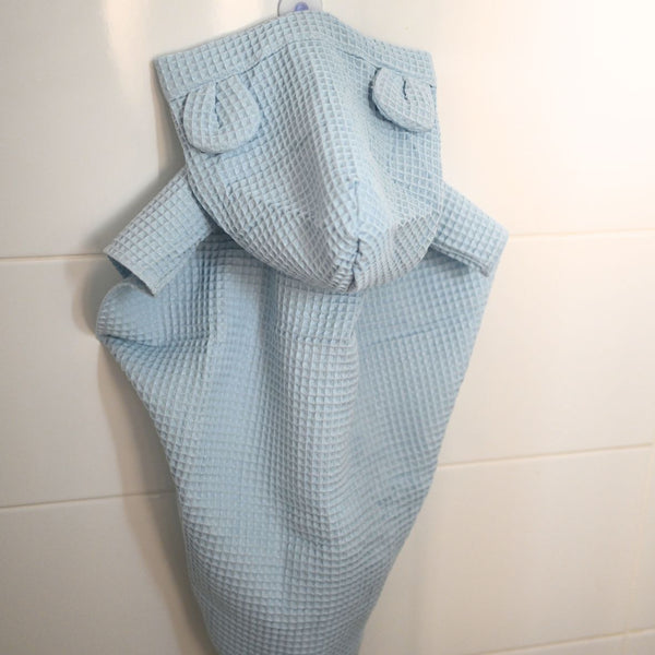 Poncho de bain bleu pastel GMLB