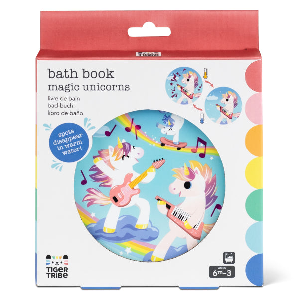 Livre de bain magique licornes