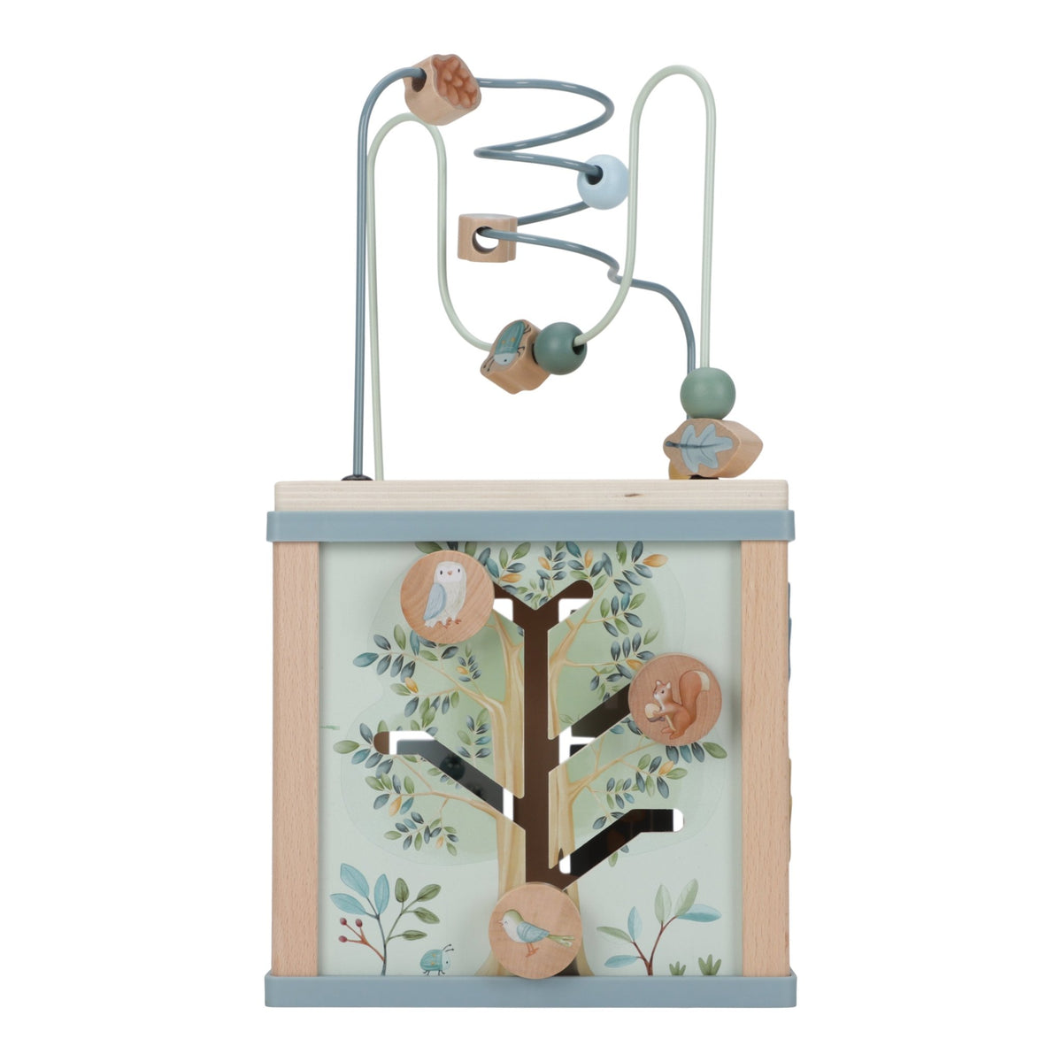 Cube d'activités en bois FSC - Forest Friends - Petit coeur salé