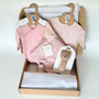Coffret Cadeau de Naissance Fille â Douceur & Tendresse en Rose Petit coeur salĂ©