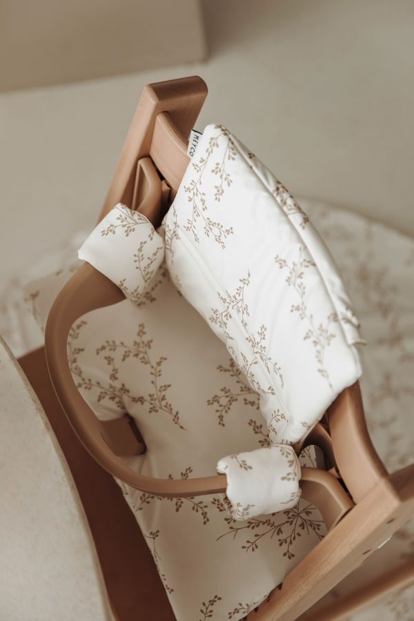 Coussin chaise haute branches - sable doux - Petit coeur salé