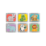 Découvrez les cubes lumineux Glo Pals Animaux ✨ ! 6 cubes sensoriels qui s’illuminent dans l’eau, parfaits pour le bain ou le jeu d’éveil dès 3 ans.