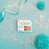 Créez un monde magique avec les Fun Fillers Ocean ! Accessoires sensoriels scintillants pour jeux d’éveil, pâte à modeler, eau, riz ou slime. Dès 3 ans.