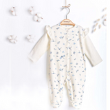 Pyjamas bébé fleuri bleu libellules bleues (6-9 mois) Ciccimbaby