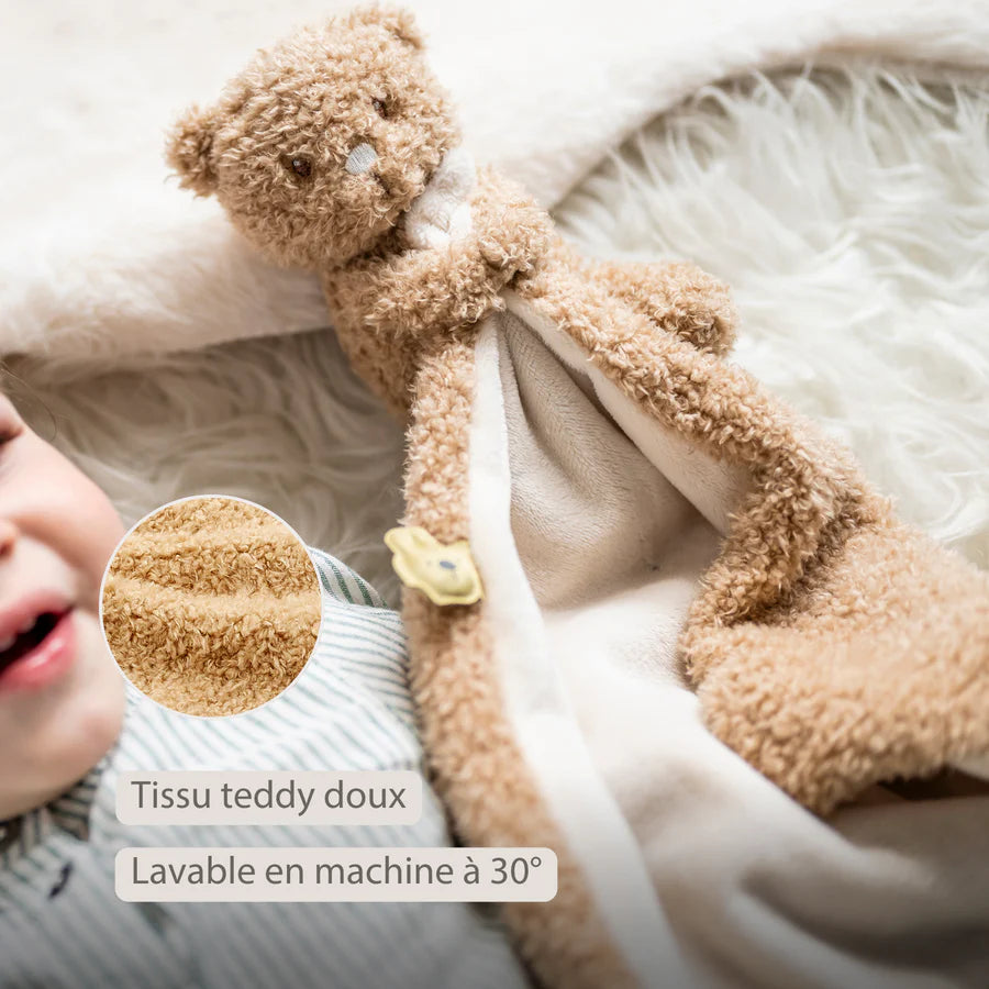 TEDDY Doudou câlin ours 27*27cm NATTOU