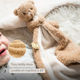 TEDDY Doudou câlin ours 27*27cm NATTOU