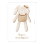 Carte "Doudou Lapin" Bonjour Petite Poulette