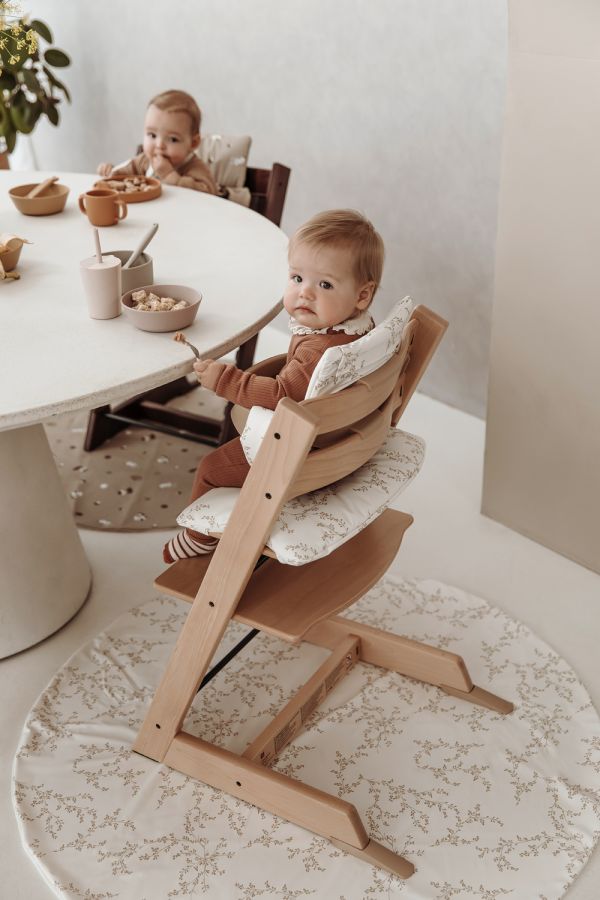 Coussin chaise haute branches - sable doux - Petit coeur salé