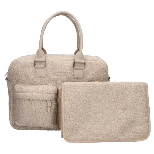Sac Ă langer et matelas Ă langer Hello Little One sherpa beige â BB&Co x Kidzroom