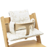 Coussin chaise haute branches - sable doux - Petit coeur salé