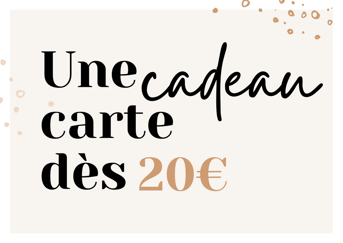 Carte cadeau dès 20€ Petit coeur salé