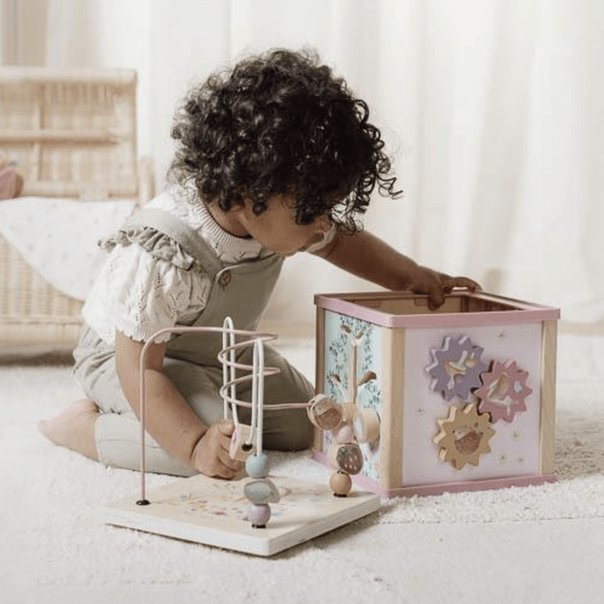 Cube d'activités en bois FSC - Fairy Garden - Petit coeur salé
