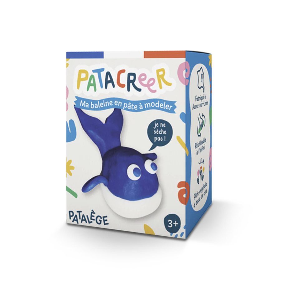 Kit Ă  fabriquer Ma Baleine en PĂąte Ă  Modeler patacreer