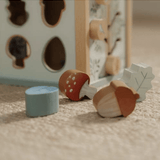Cube d'activités en bois FSC - Forest Friends - Petit coeur salé