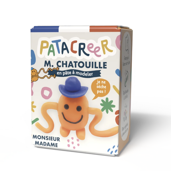 Kit Ă fabriquer Mr CHATOUILLE en pĂąte Ă modeler patacreer