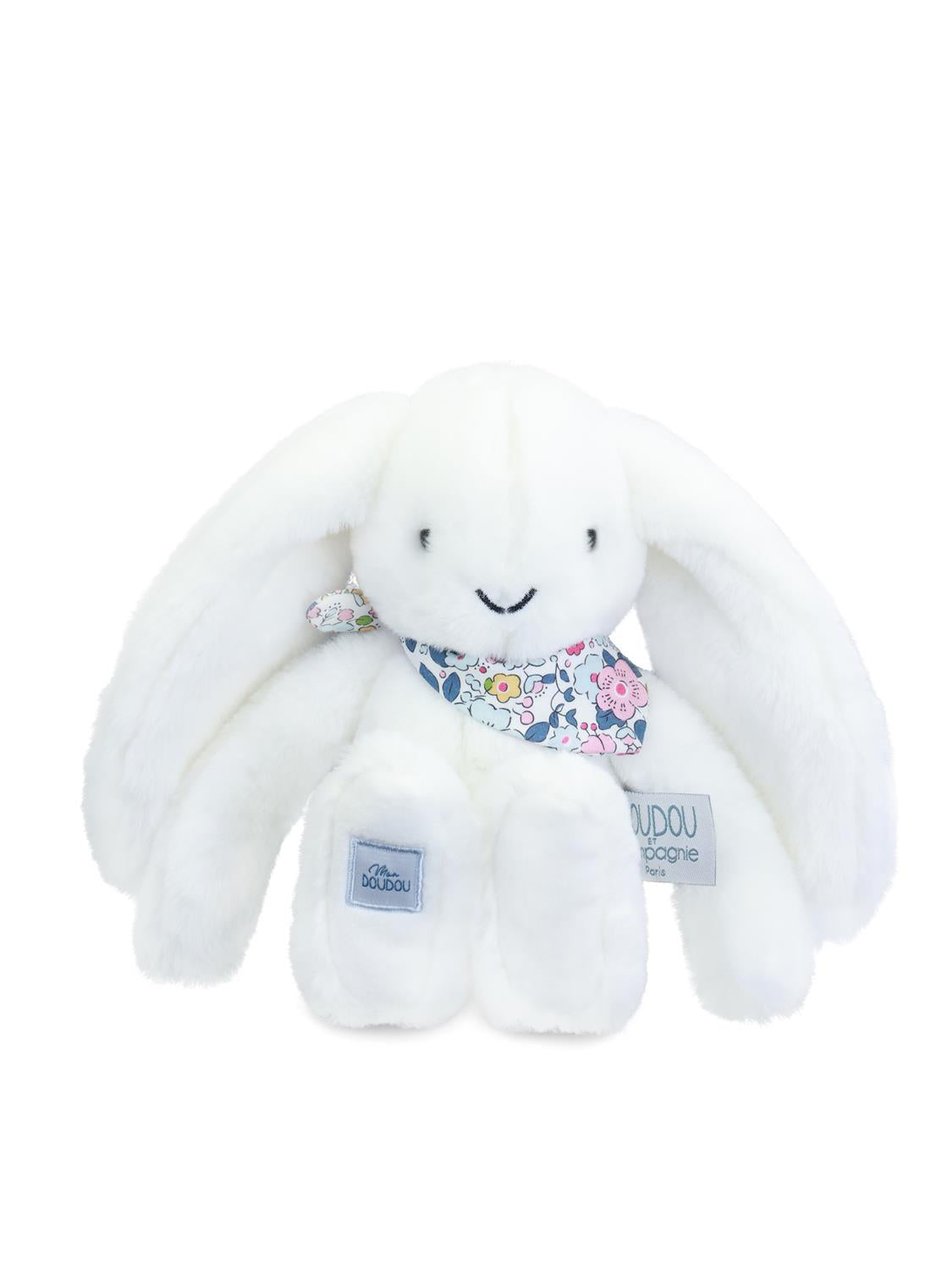 LAPIN FLEURETTE - Blanc 25 cm