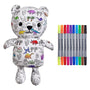 Stimulez la créativité de votre enfant avec l’ours en peluche à colorier EatSleepDoodle 🧸. Feutres lavables inclus, tissu doux, personnalisable et réutilisable à l’infini !