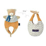 Doudou Ours marionnette - Petit sac - Amusette 3 EN 1