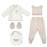 Ensemble de Naissance 5 Pièces en Coton Bio MIXTE (0-3 mois)