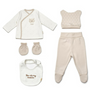 Ensemble de Naissance 5 PiĂšces en Coton Bio MIXTE (0-3 mois)