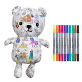 Stimulez la crĂ©ativitĂ© de votre enfant avec lâours en peluche Ă  colorier EatSleepDoodle đ§ž. Feutres lavables inclus, tissu doux, personnalisable et rĂ©utilisable Ă  lâinfini !