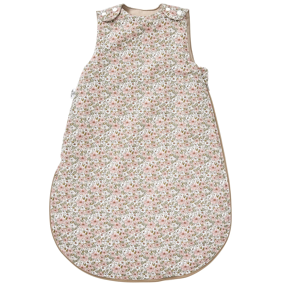 Gigoteuse coton imp. liberty beige / rose thé – Afternoon Tea 6-18 mois