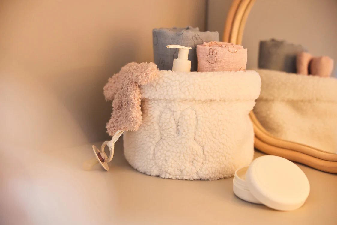 Panier de rangement Teddy Miffy - Oatmeal - Petit coeur salé