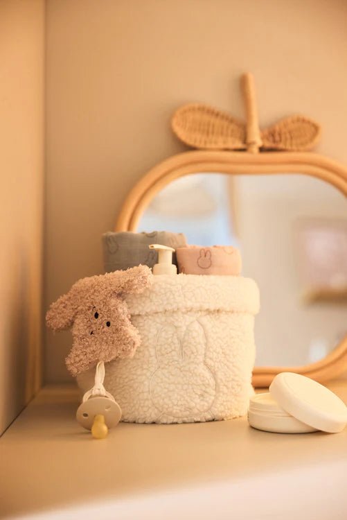 Panier de rangement Teddy Miffy - Oatmeal - Petit coeur salé