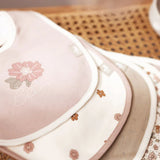 Bavoir Retro Flowers - 5 Unités - Petit coeur salé