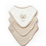 Lot de 3 Bavoirs Bandana en Coton Bio – Mixte (0-3 mois)