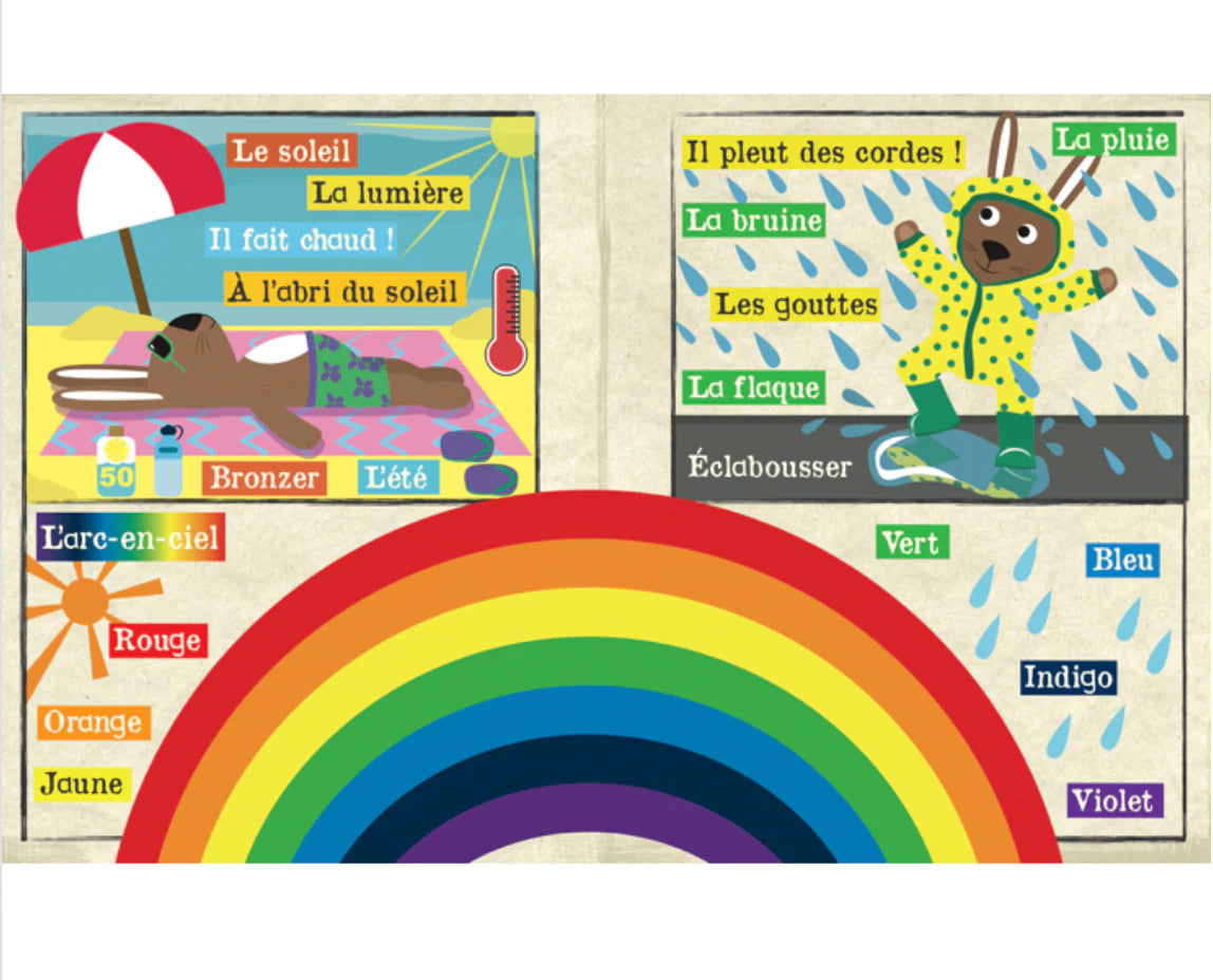 CRINKLY LA METEO â Livre Tissu Sensoriel pour BĂ©bĂ©