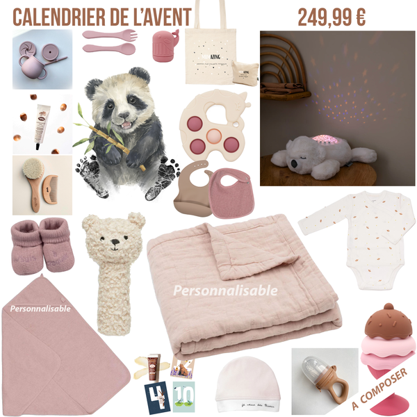 Calendrier de l'avent bébé Petit coeur salé | Cadeau de grossesse original