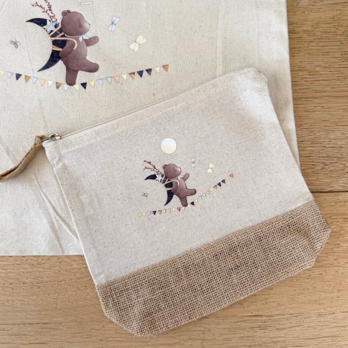Trousse ours sur guirlande GMLB