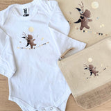 Tote bag Ours sur guirlande en coton biologique GMLB