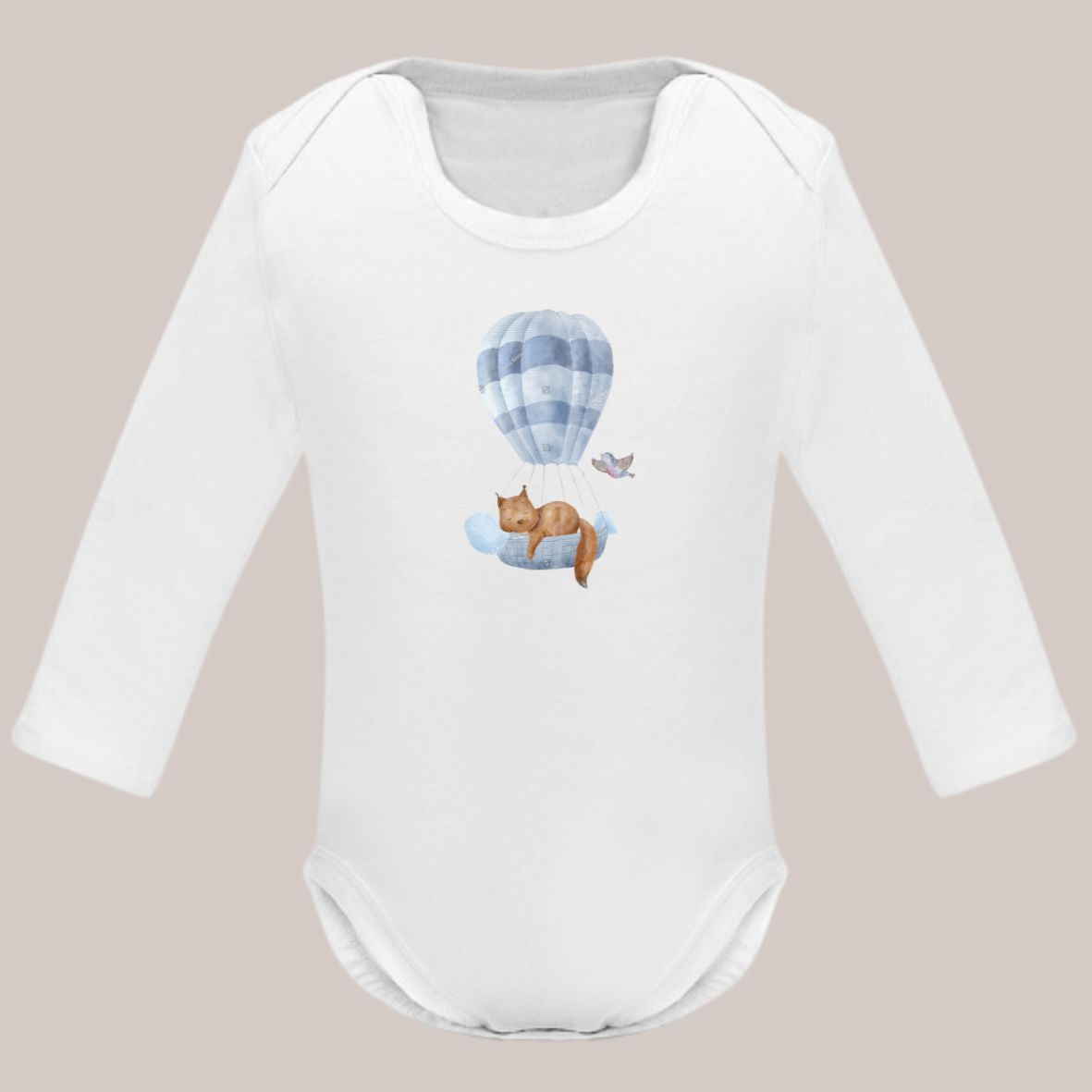 Bodie bébé 9 mois écureuil sur montgolfière GMLB
