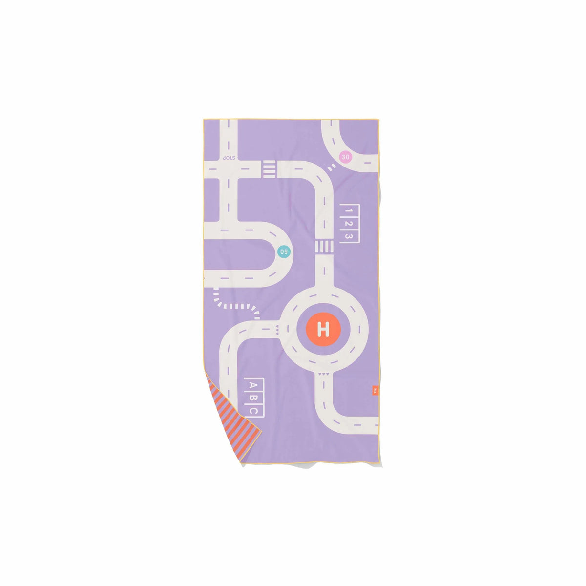Serviette de jeu sur la route lila QUUT