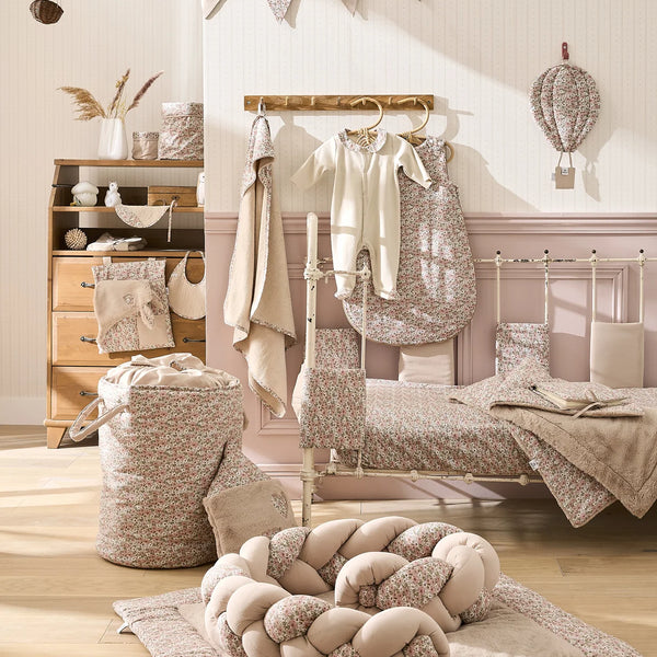 Coussin déco forme maison fausse fourrure angora beige / liberty – Afternoon Tea