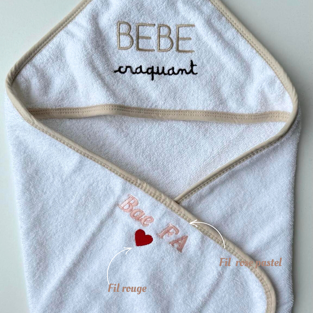 Coffret bain à composer cape de bain et jeu de bain Petit coeur salé