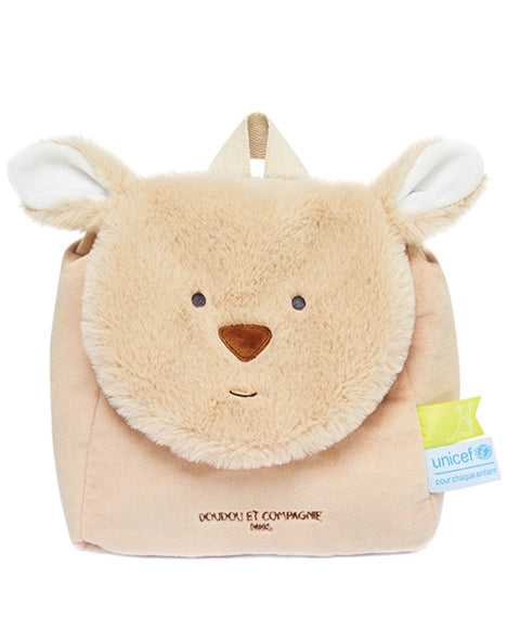 Sac à dos bébé peluche kangourou - 20 x 20 x 10 cm - Unicef