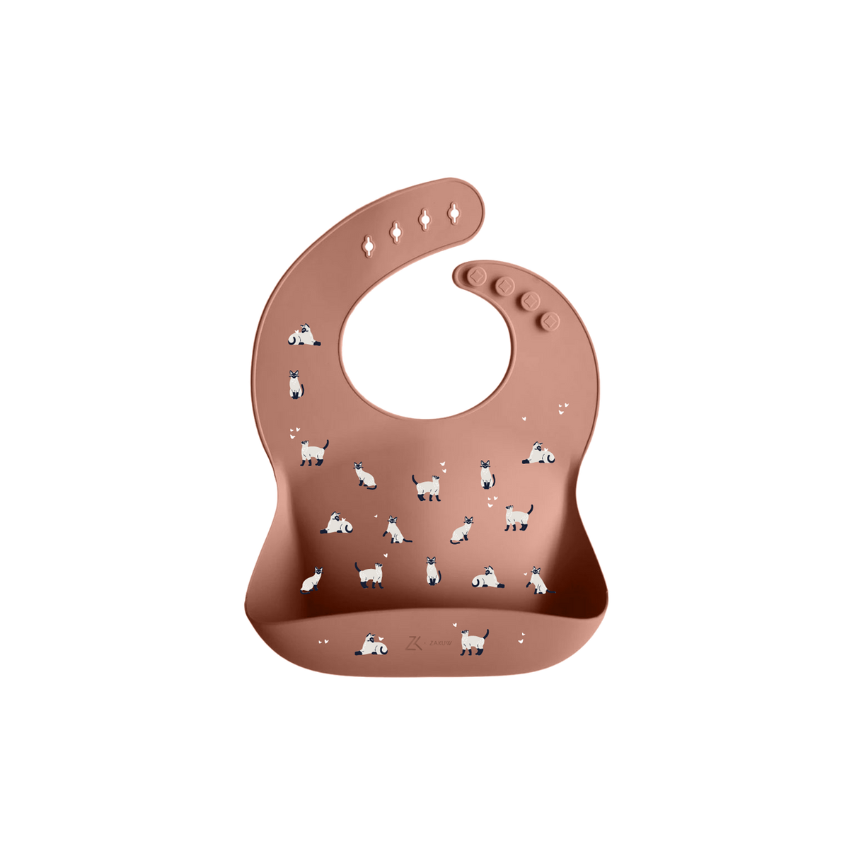 Bavoir en silicone â Minouche Rose