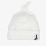 Bonnet naissance velours drop needle - Bleu marine sophie la girafe