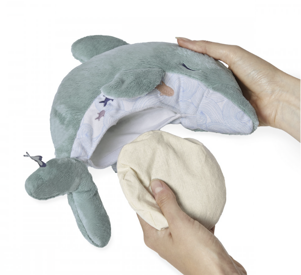 Peluche bouillotte chaud et froid Dauphin KALOO