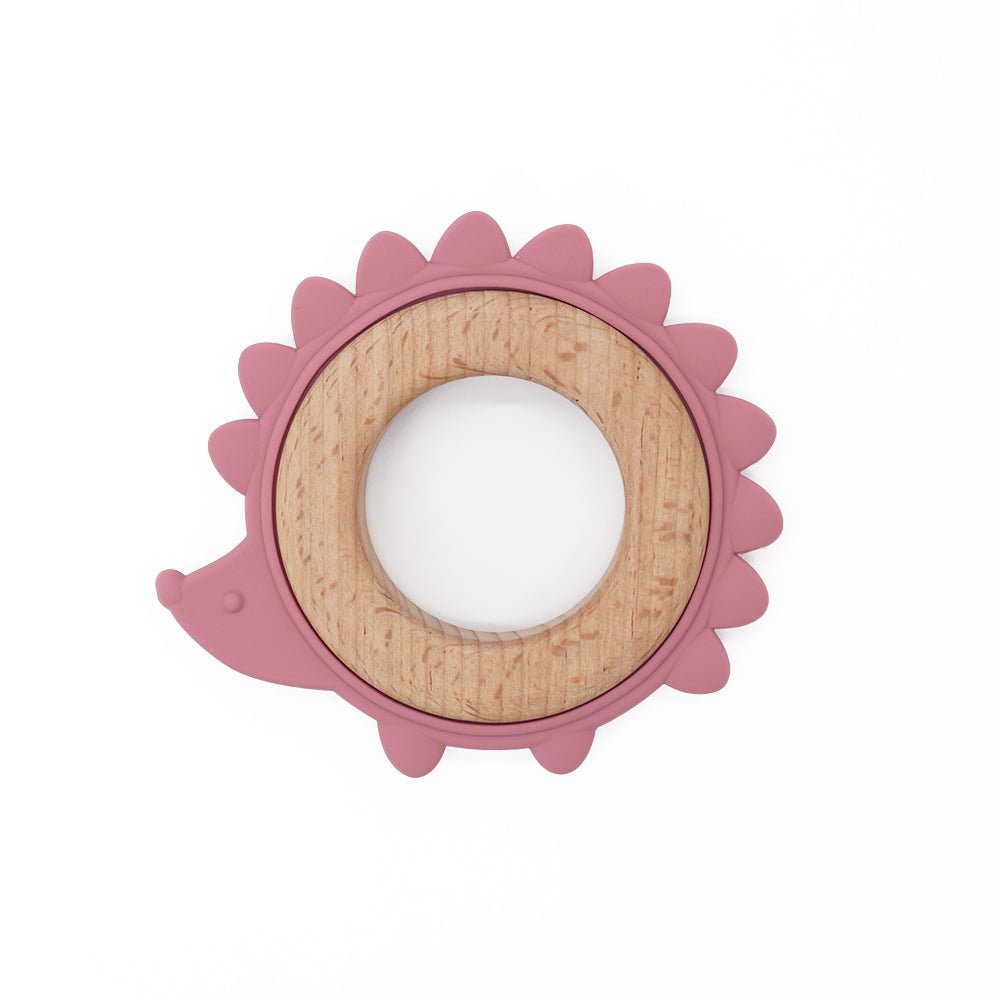 Anneau de dentition hérisson dark pink