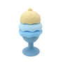 Tour à empiler glace en silicone bleu