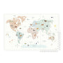 Tapis de jeu réversible 2 en 1 EEVAA Carte du monde (120 x 180 cm)