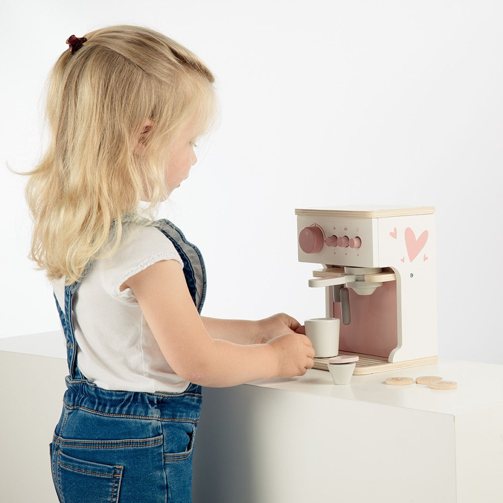 Machine Ă  expresso en bois â Rose