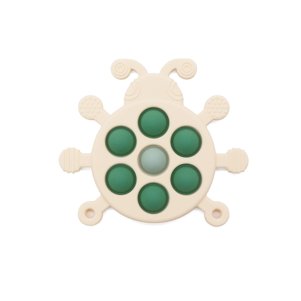 Jouet pop-it Silicone coccinelle verte